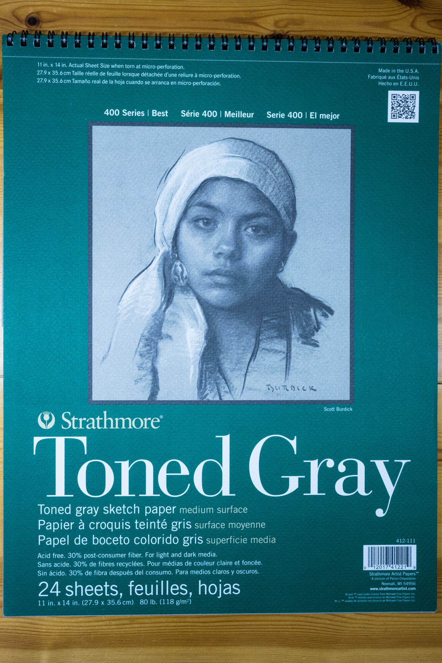 Materialvorstellung: Strathmore Toned Grey Papier