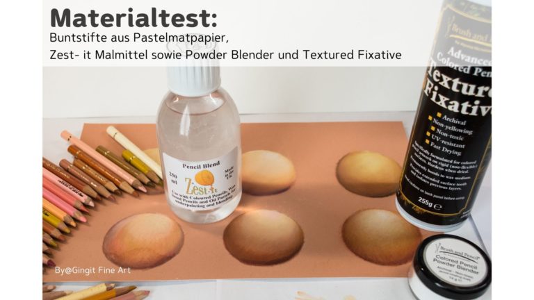 Test Hautfarben zeichnen auf Pastelmatpapier- aber mit Buntstiften